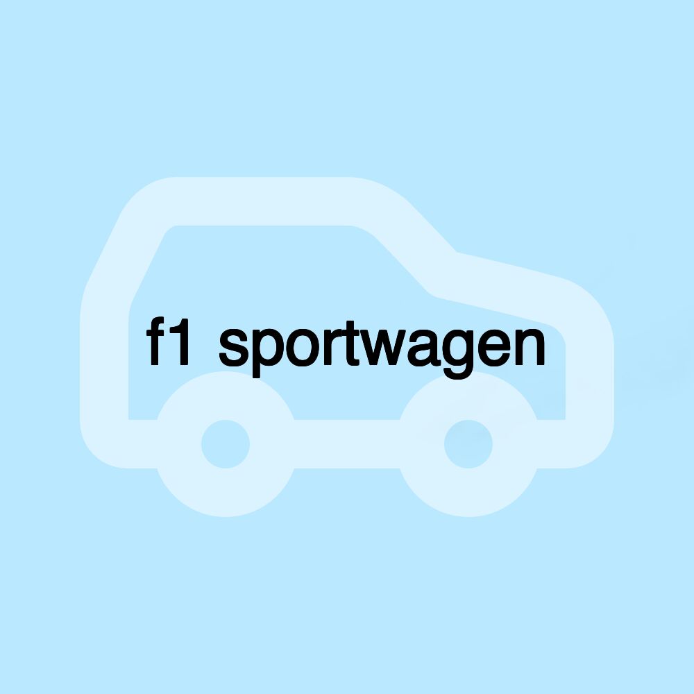 f1 sportwagen