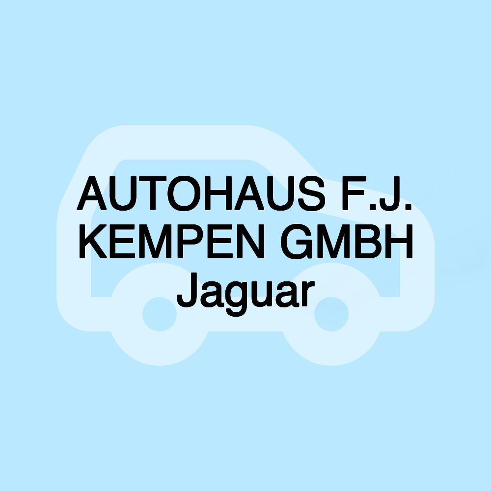 AUTOHAUS F.J. KEMPEN GMBH Jaguar