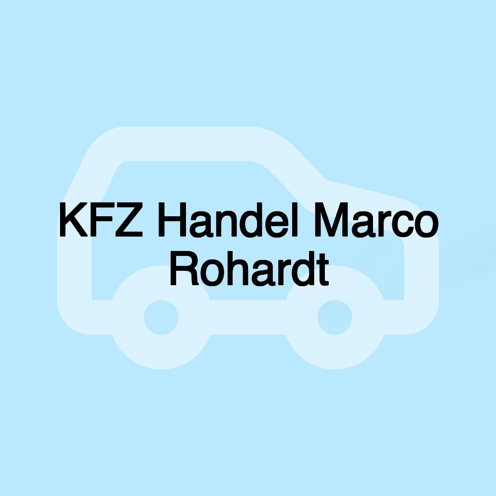 KFZ Handel Marco Rohardt