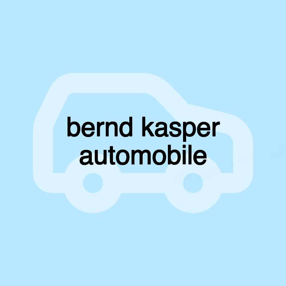 bernd kasper automobile