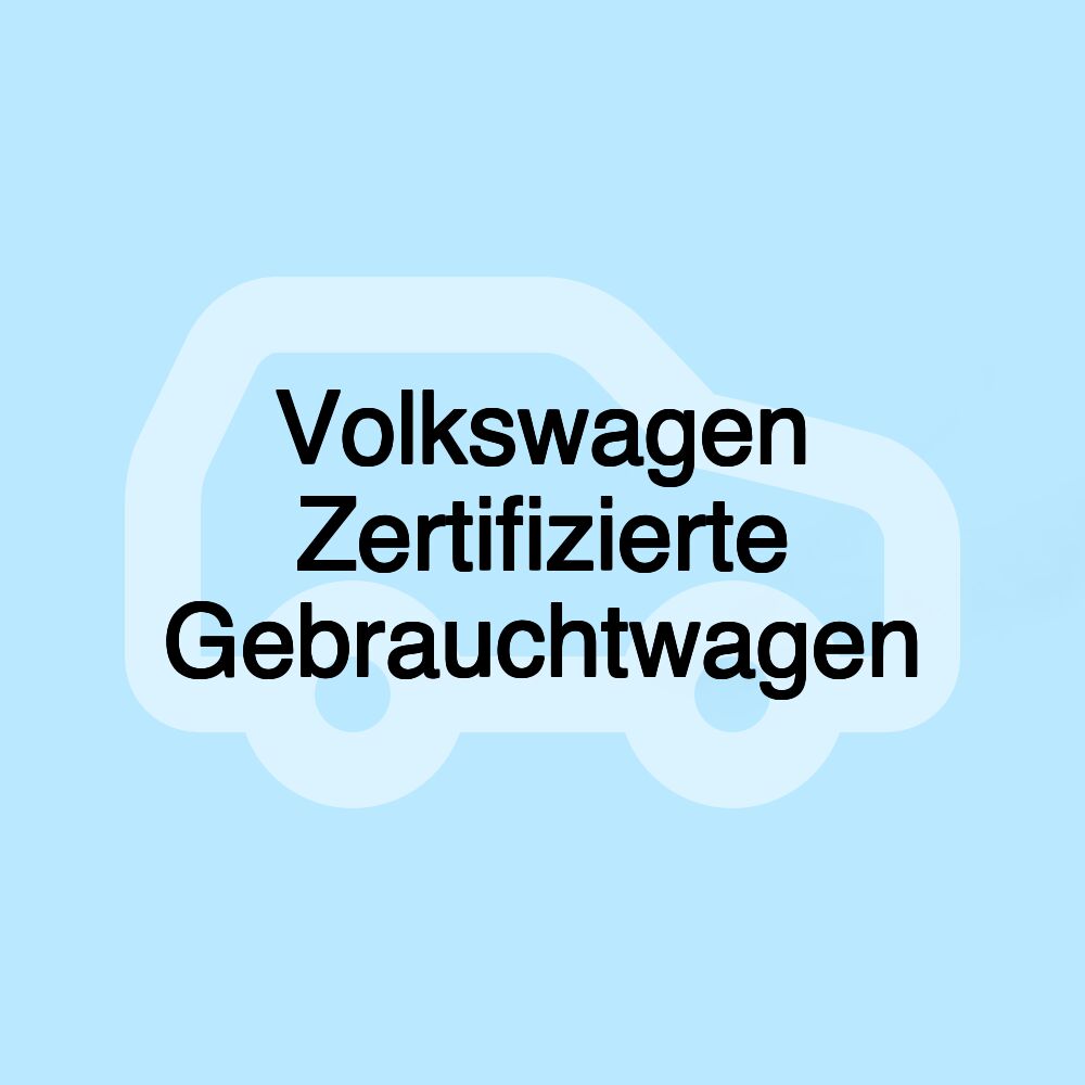 Volkswagen Zertifizierte Gebrauchtwagen