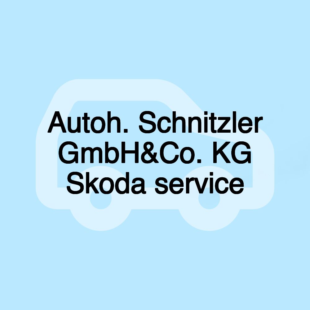 Autoh. Schnitzler GmbH&Co. KG Skoda service