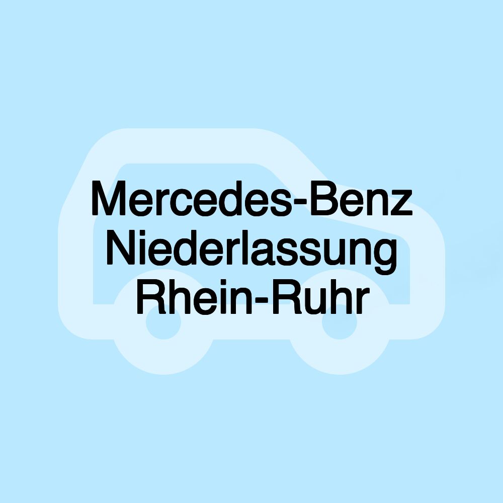 Mercedes-Benz Niederlassung Rhein-Ruhr