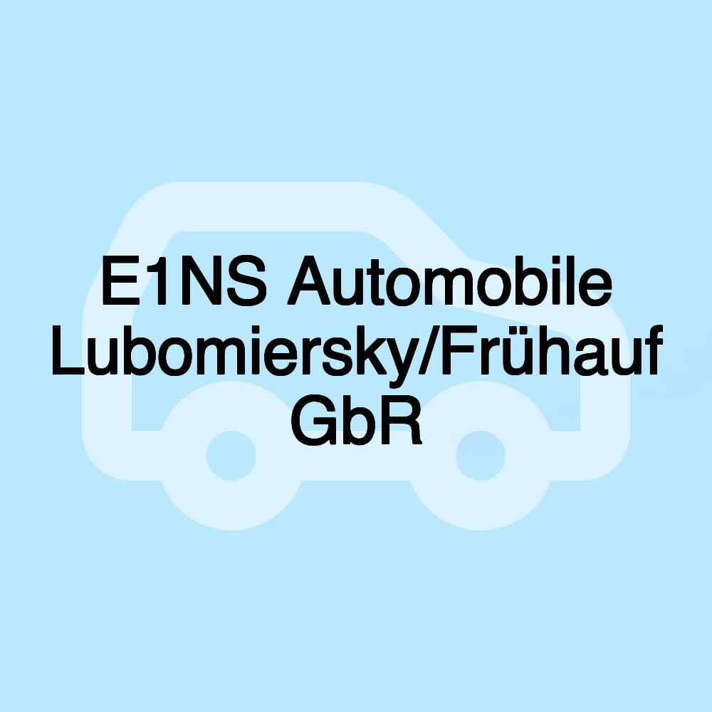 E1NS Automobile Lubomiersky/Frühauf GbR