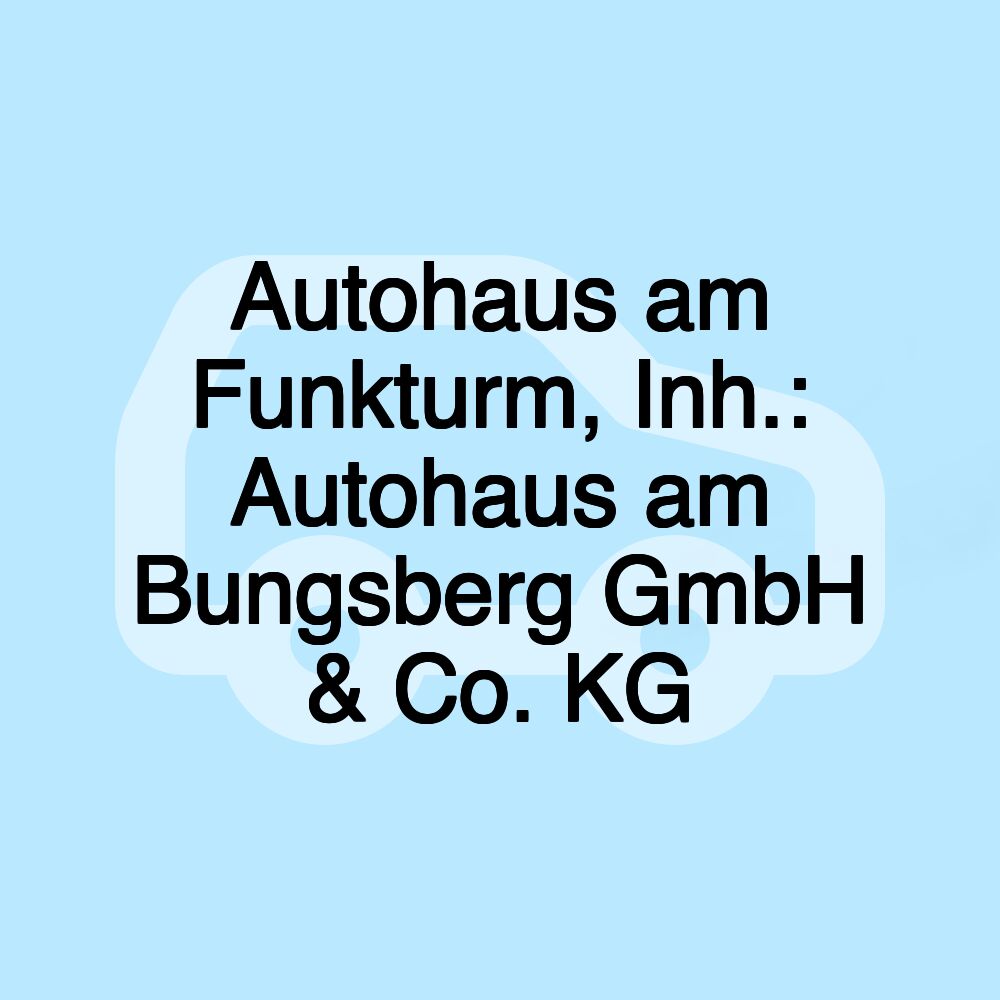 Autohaus am Funkturm, Inh.: Autohaus am Bungsberg GmbH & Co. KG