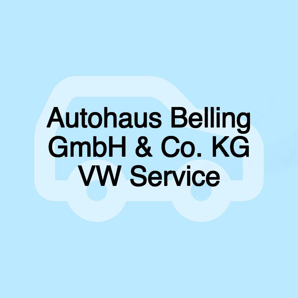 Autohaus Belling GmbH & Co. KG VW Service