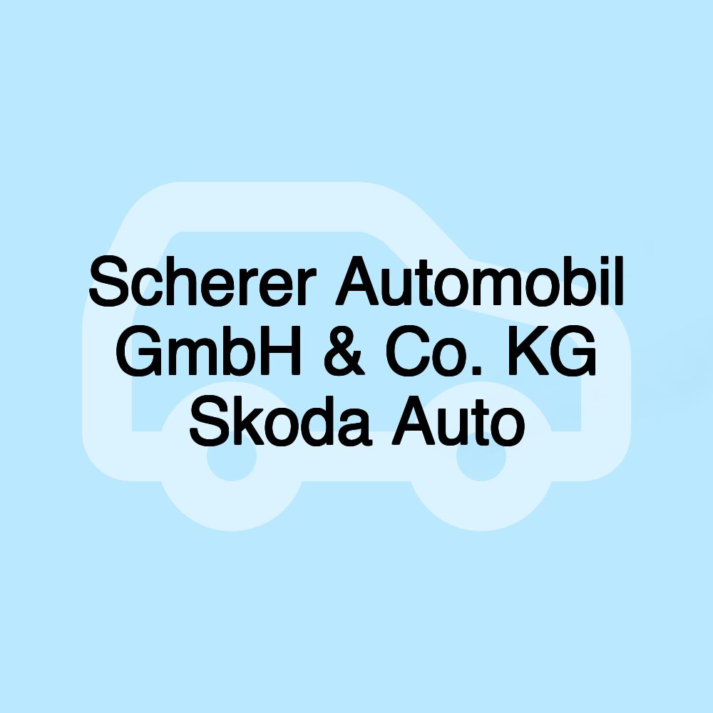 Scherer Automobil GmbH & Co. KG Skoda Auto