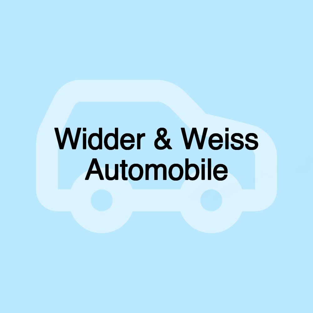 Widder & Weiss Automobile