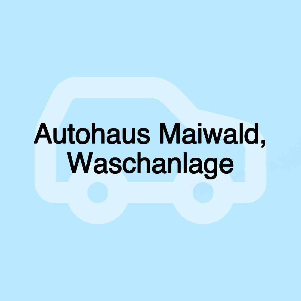 Autohaus Maiwald, Waschanlage