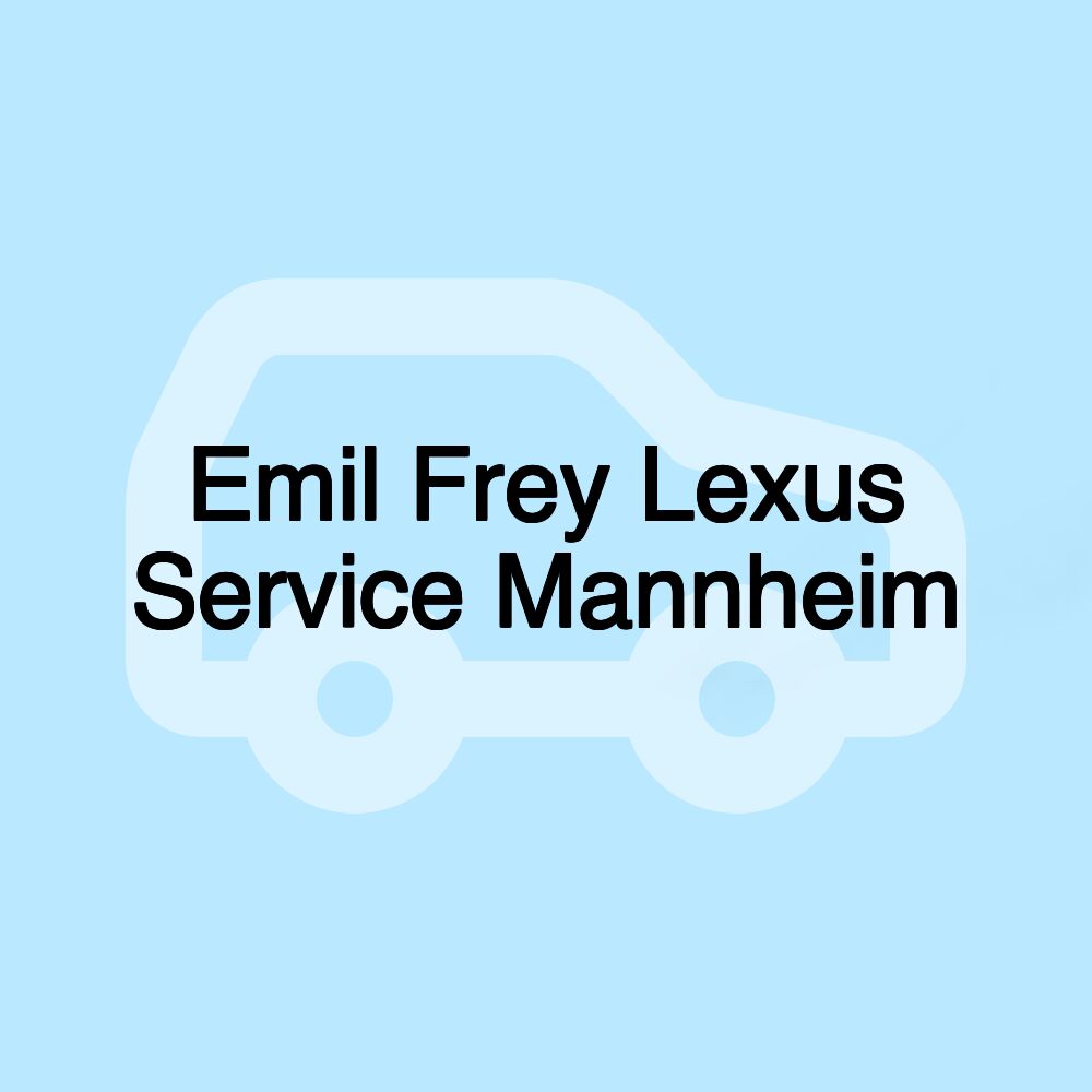 Emil Frey Lexus Service Mannheim