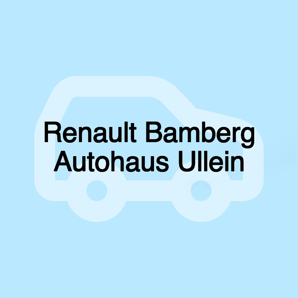 Renault Bamberg Autohaus Ullein