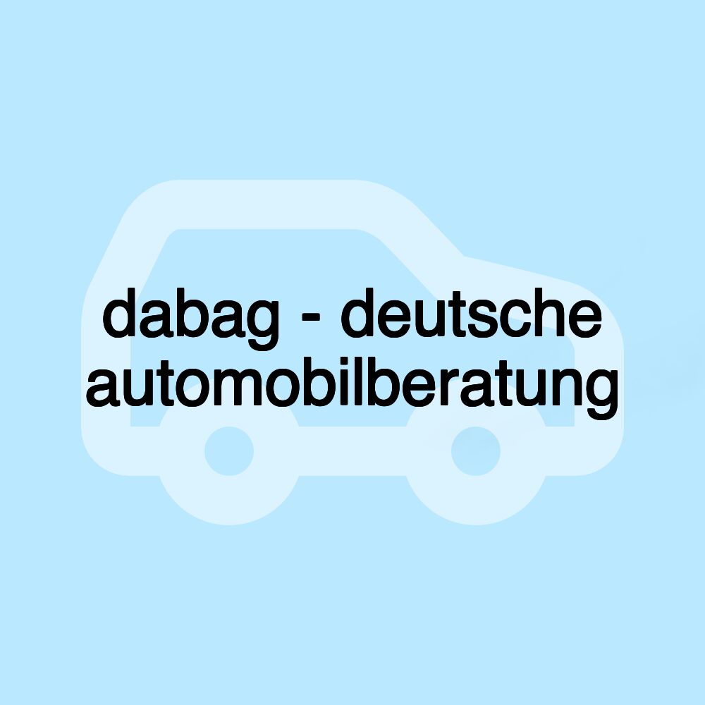 dabag - deutsche automobilberatung