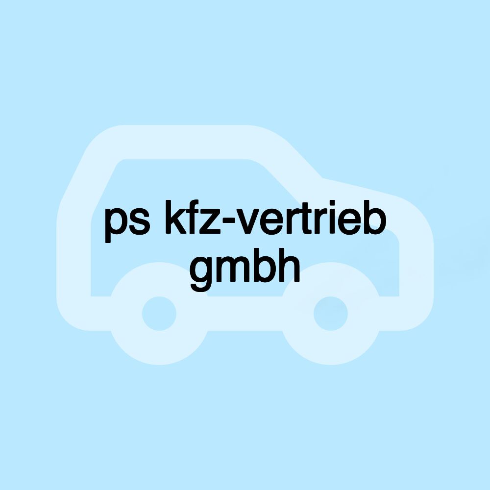 ps kfz-vertrieb gmbh