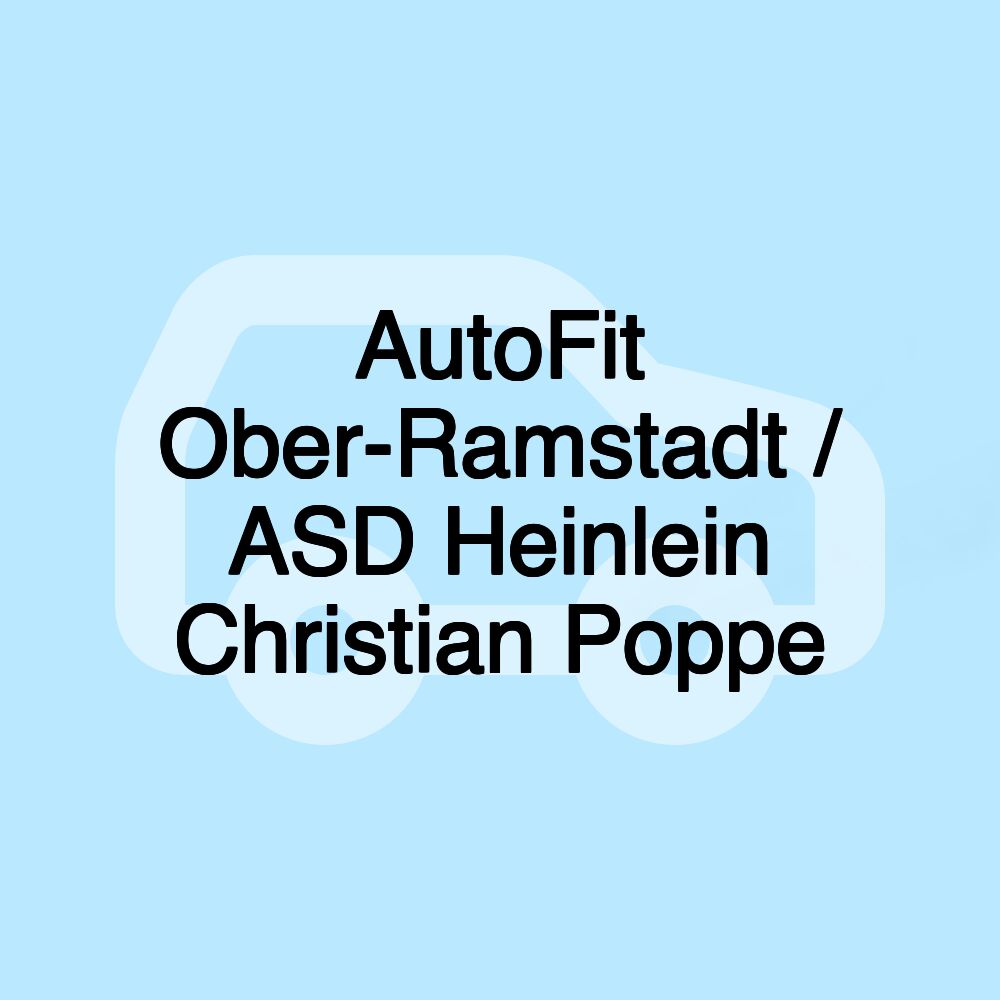 AutoFit Ober-Ramstadt / ASD Heinlein Christian Poppe