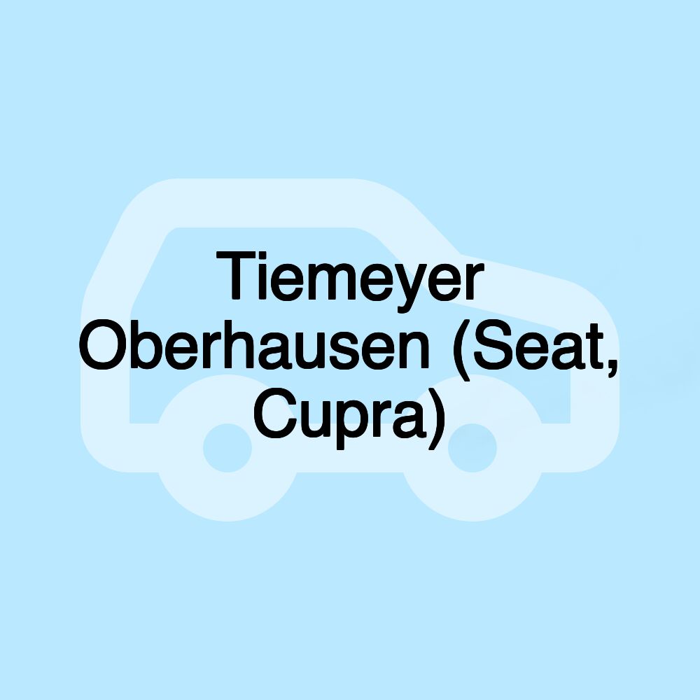 Tiemeyer Oberhausen (Seat, Cupra)