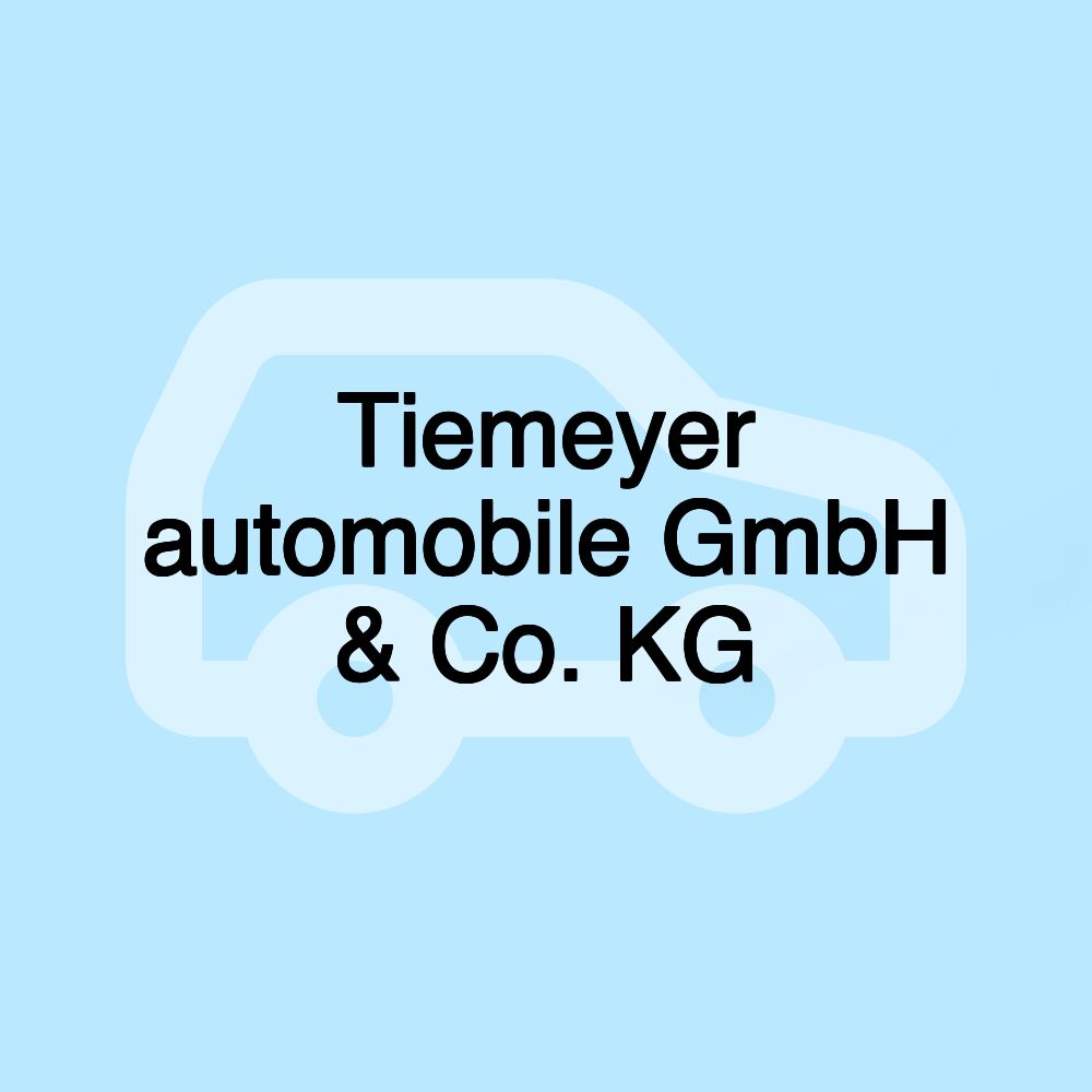 Tiemeyer automobile GmbH & Co. KG