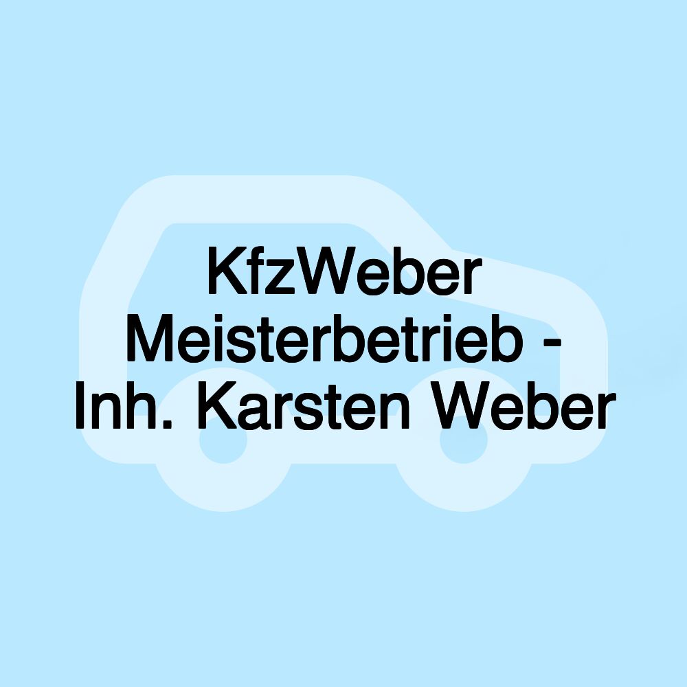 KfzWeber Meisterbetrieb - Inh. Karsten Weber