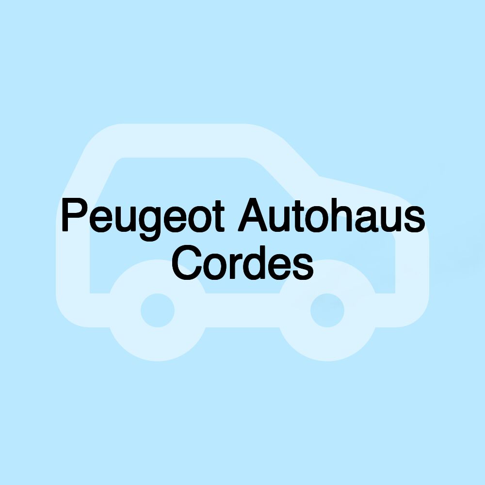 Peugeot Autohaus Cordes