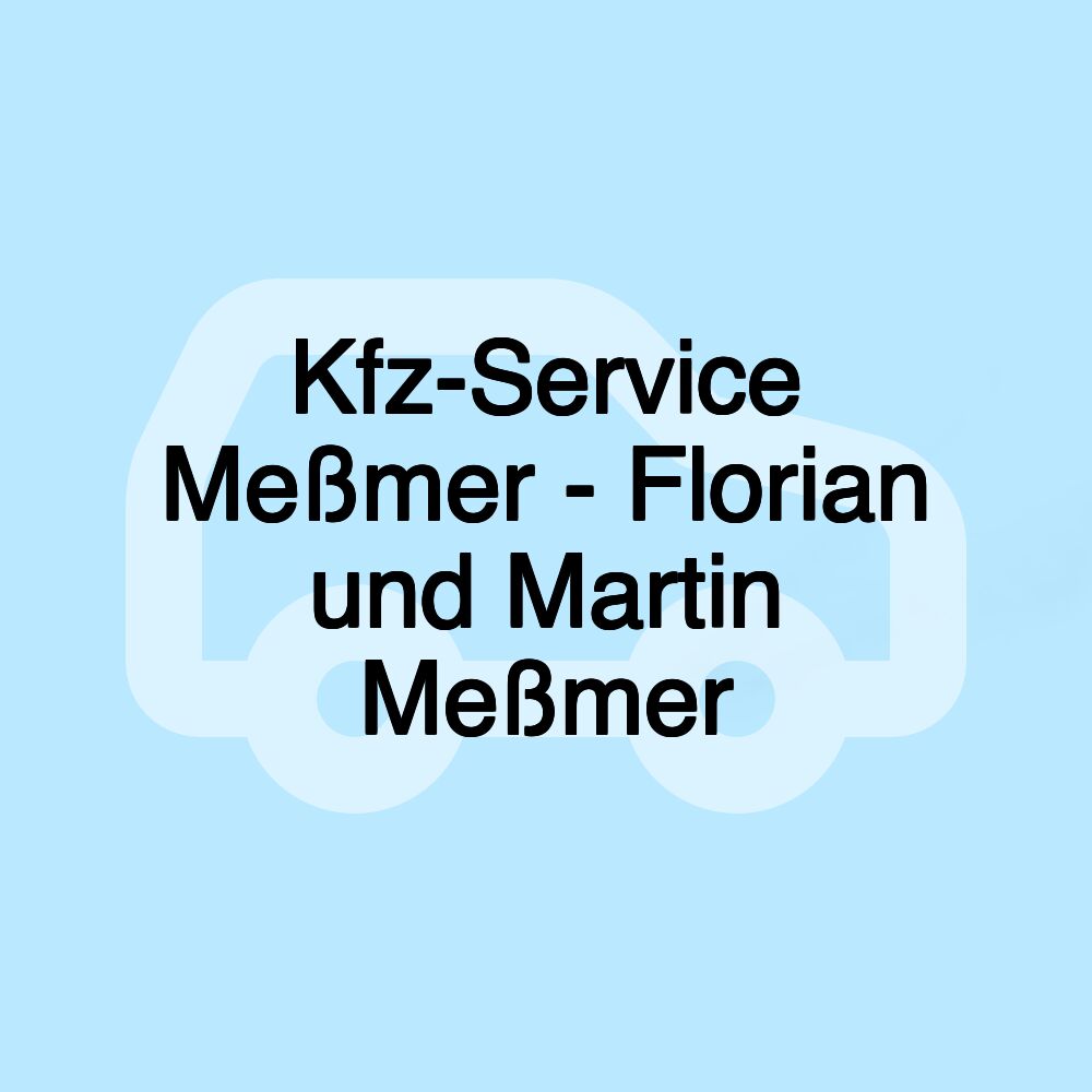 Kfz-Service Meßmer - Florian und Martin Meßmer