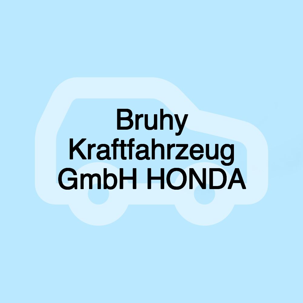 Bruhy Kraftfahrzeug GmbH HONDA