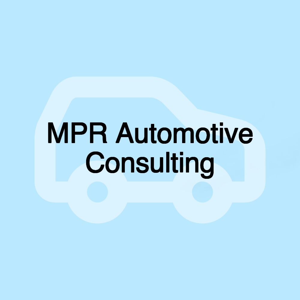 MPR Automotive Consulting