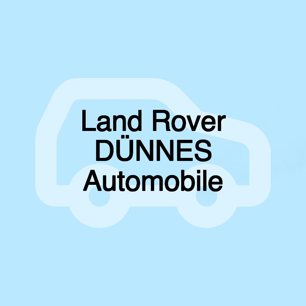 Land Rover DÜNNES Automobile