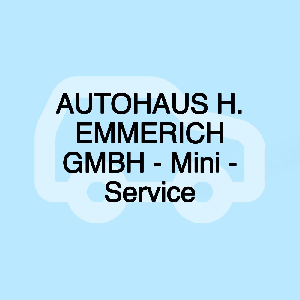 AUTOHAUS H. EMMERICH GMBH - Mini - Service