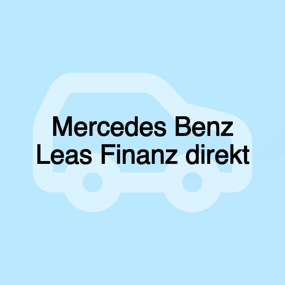 Mercedes Benz Leas Finanz direkt