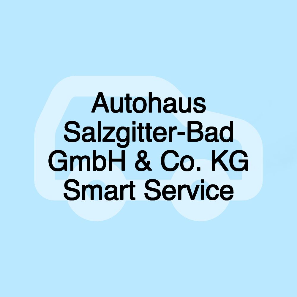 Autohaus Salzgitter-Bad GmbH & Co. KG Smart Service