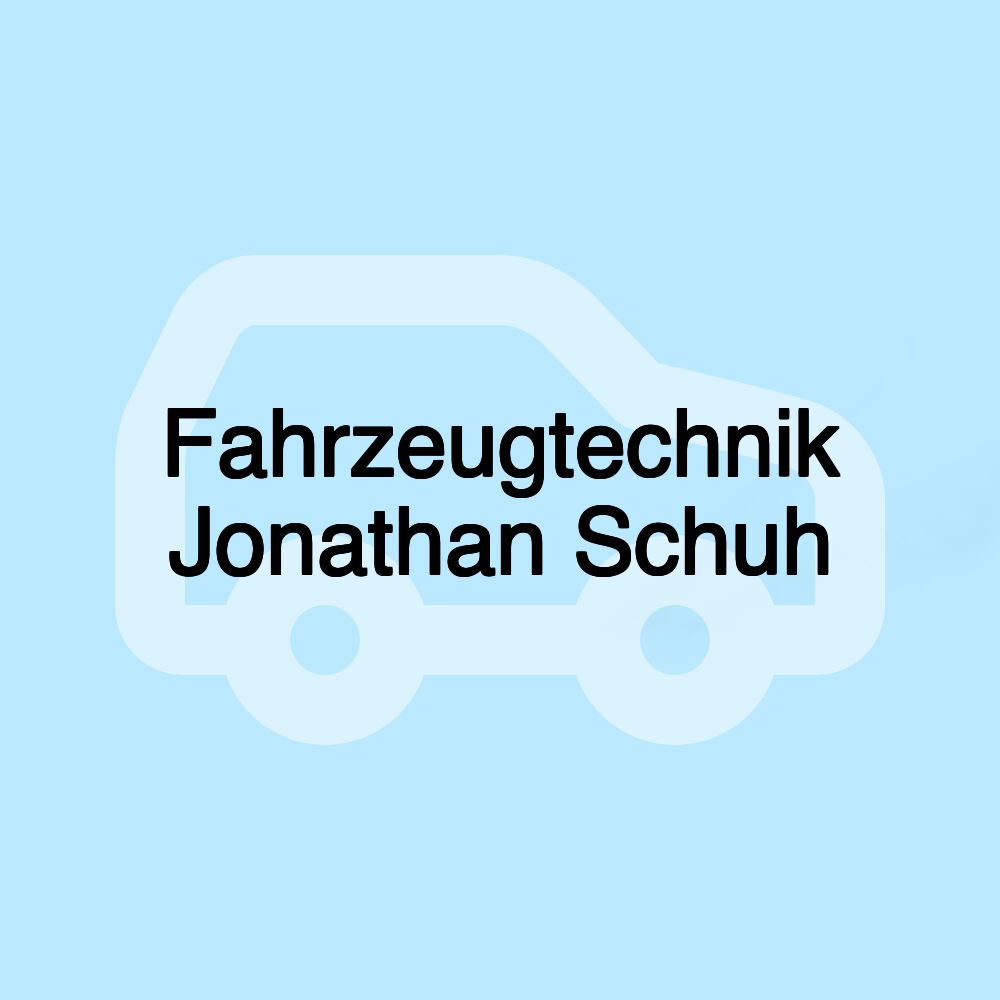 Fahrzeugtechnik Jonathan Schuh