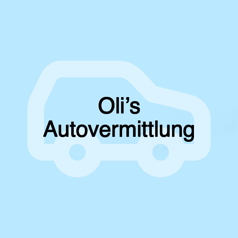 Oli’s Autovermittlung