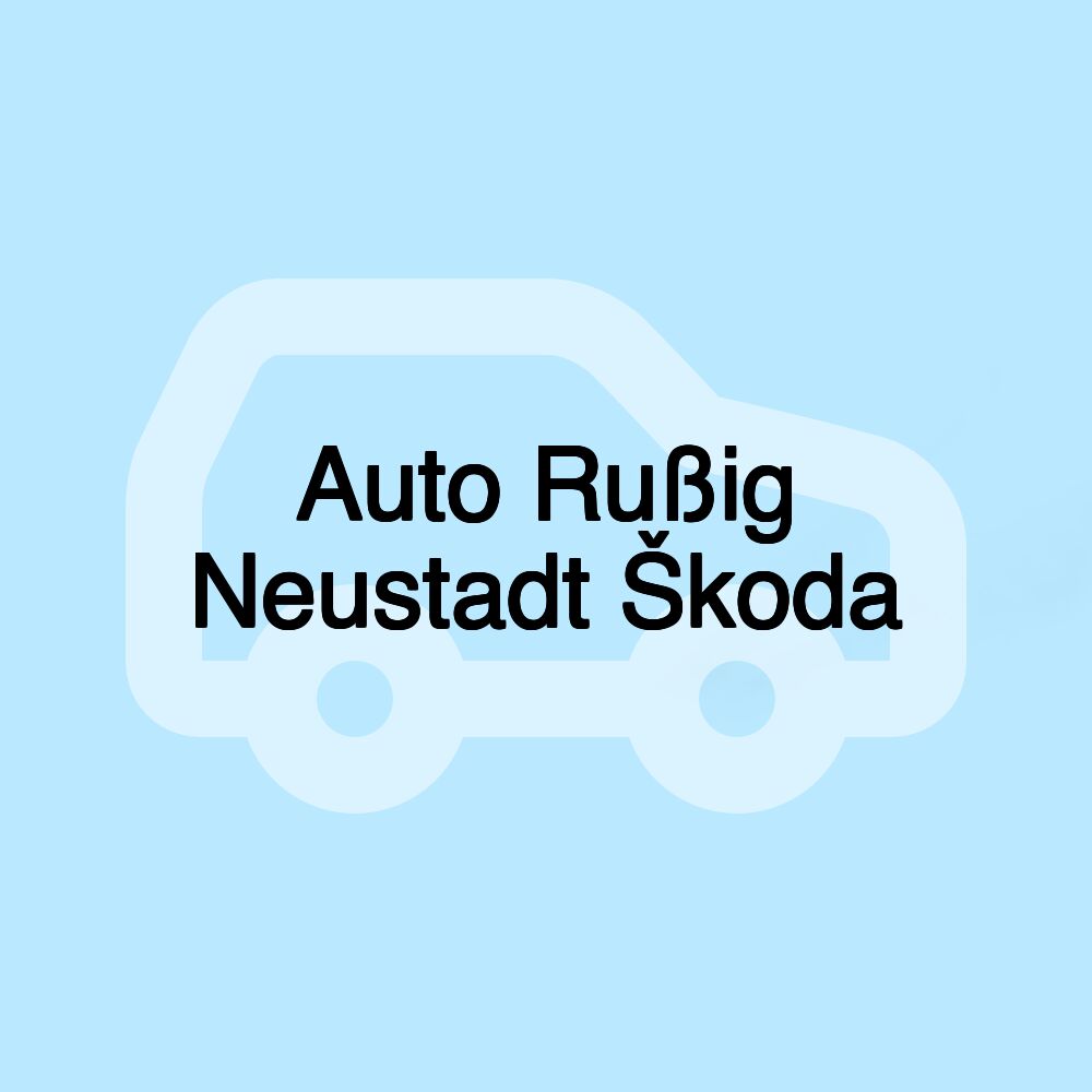 Auto Rußig Neustadt Škoda