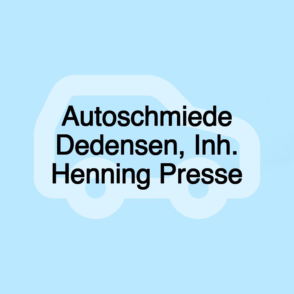 Autoschmiede Dedensen, Inh. Henning Presse