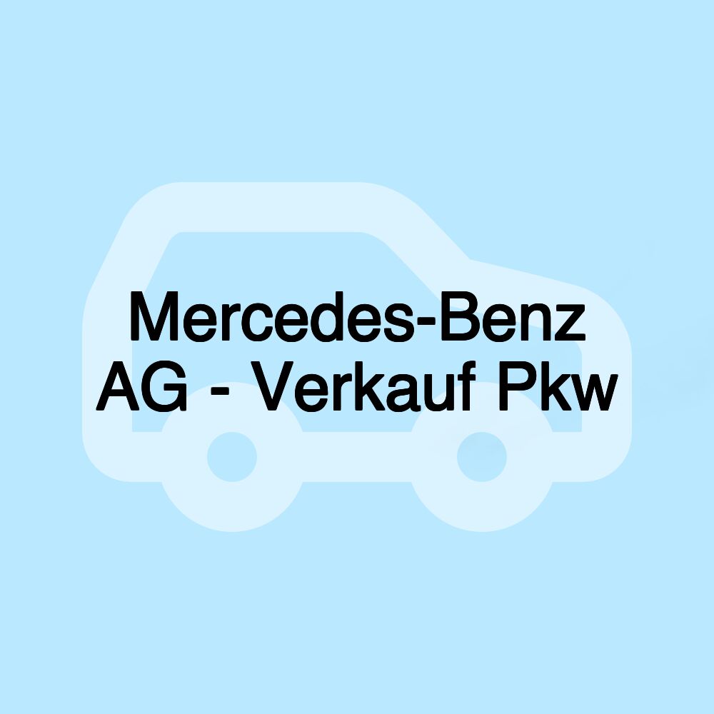 Mercedes-Benz AG - Verkauf Pkw