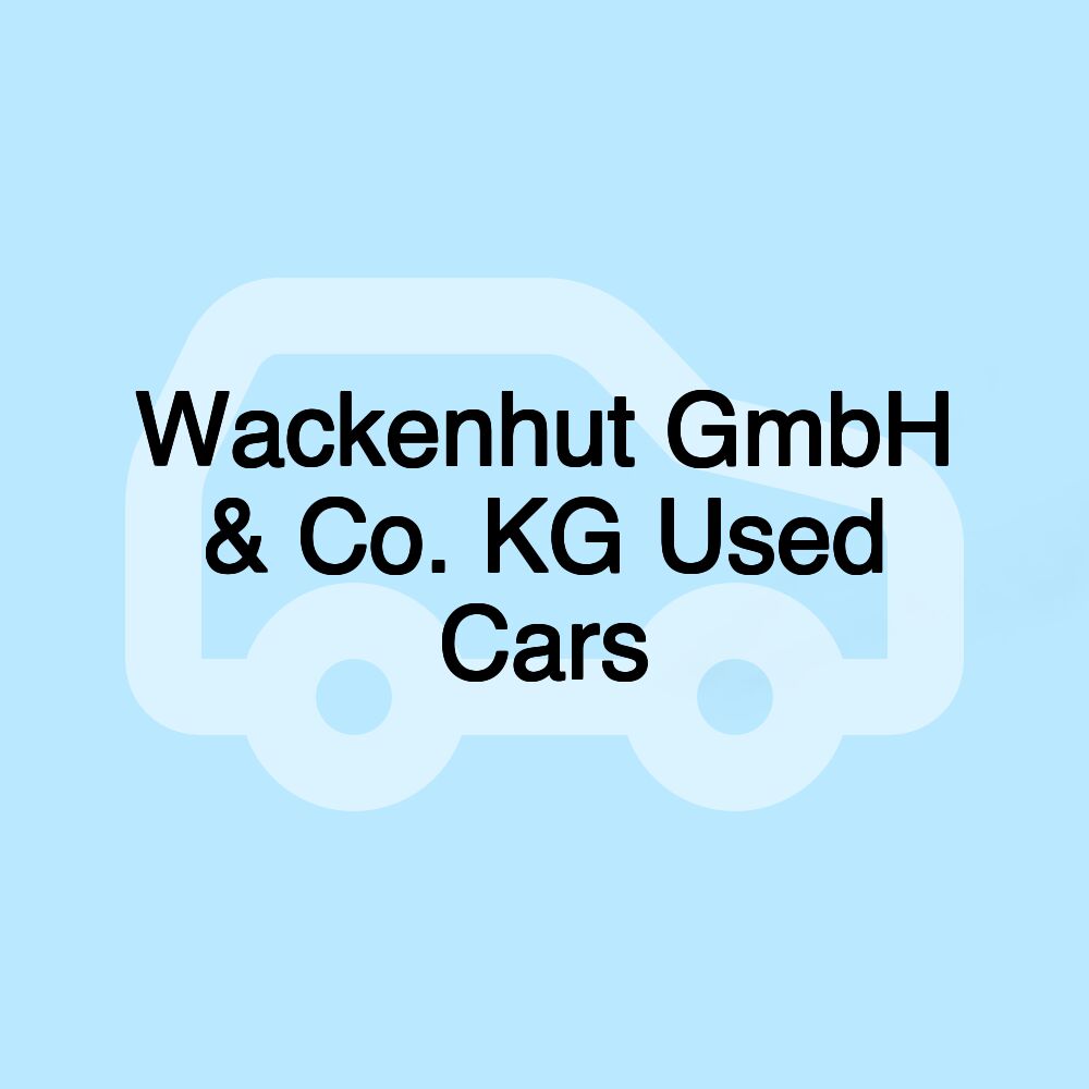 Wackenhut GmbH & Co. KG Used Cars