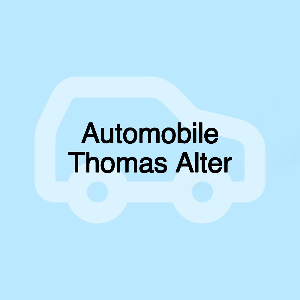 Automobile Thomas Alter