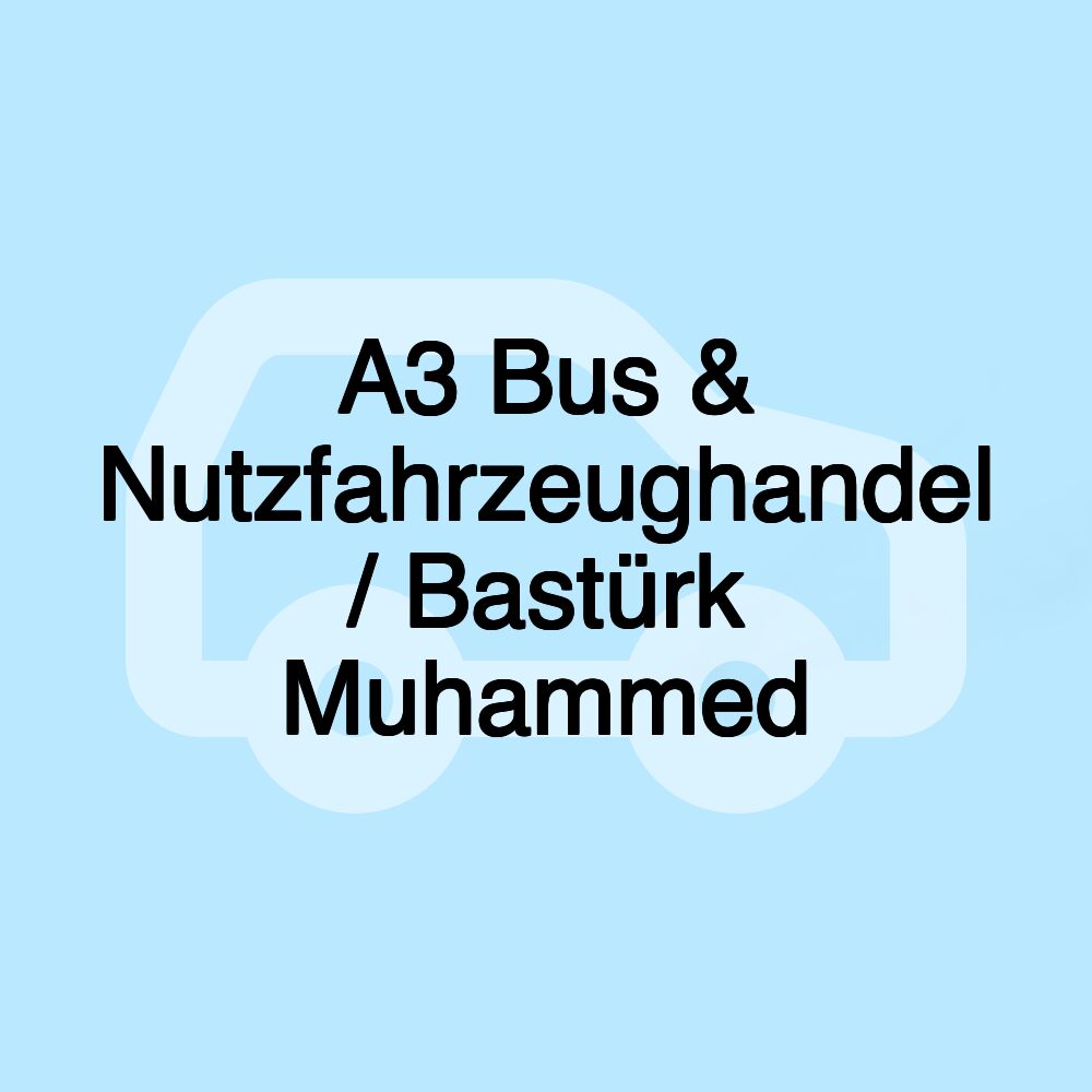 A3 Bus & Nutzfahrzeughandel / Bastürk Muhammed