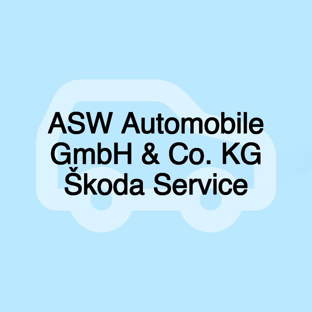 ASW Automobile GmbH & Co. KG Škoda Service