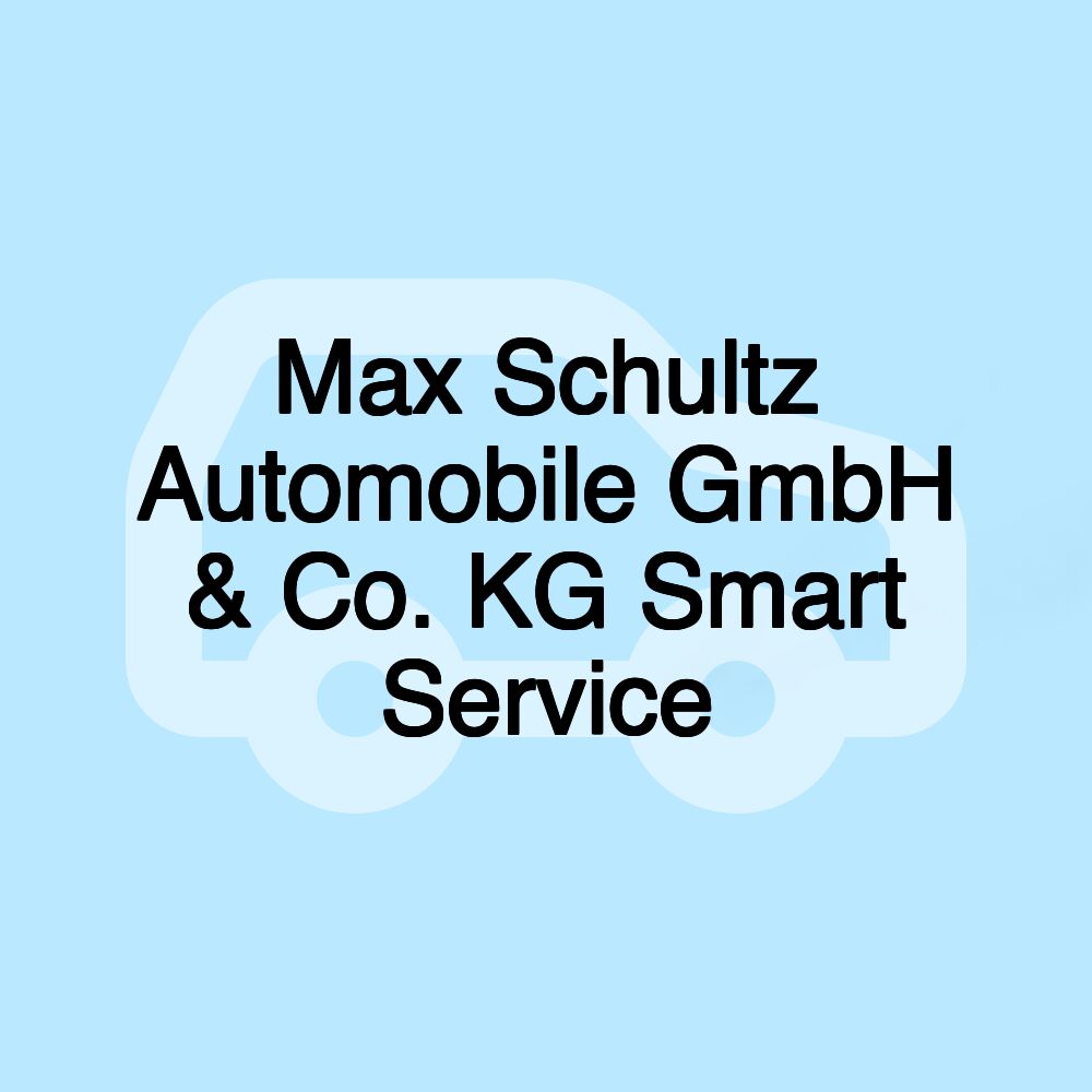 Max Schultz Automobile GmbH & Co. KG Smart Service