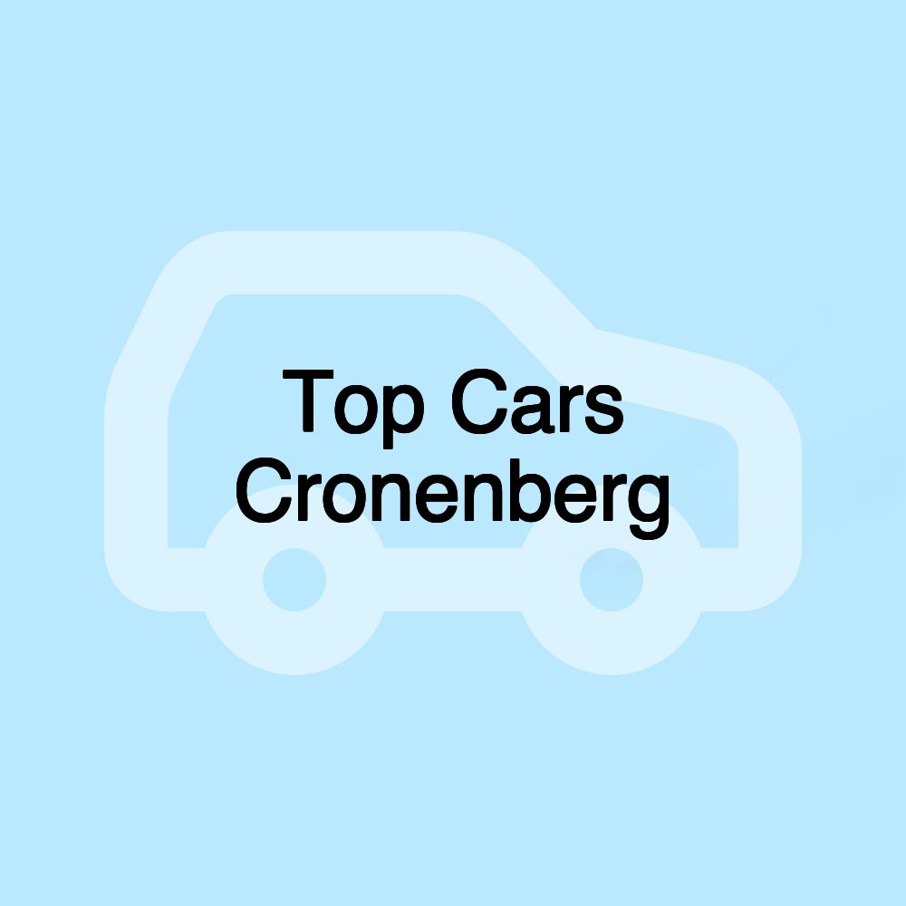 Top Cars Cronenberg