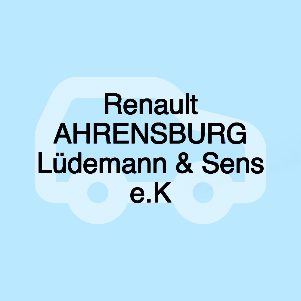 Renault AHRENSBURG Lüdemann & Sens e.K