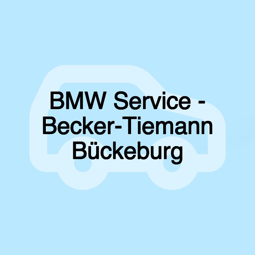 BMW Service - Becker-Tiemann Bückeburg