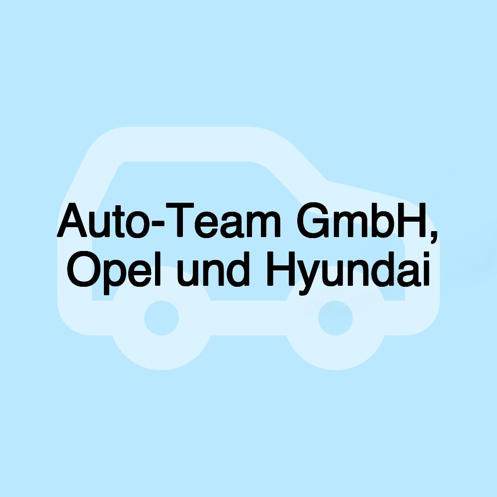 Auto-Team GmbH, Opel und Hyundai