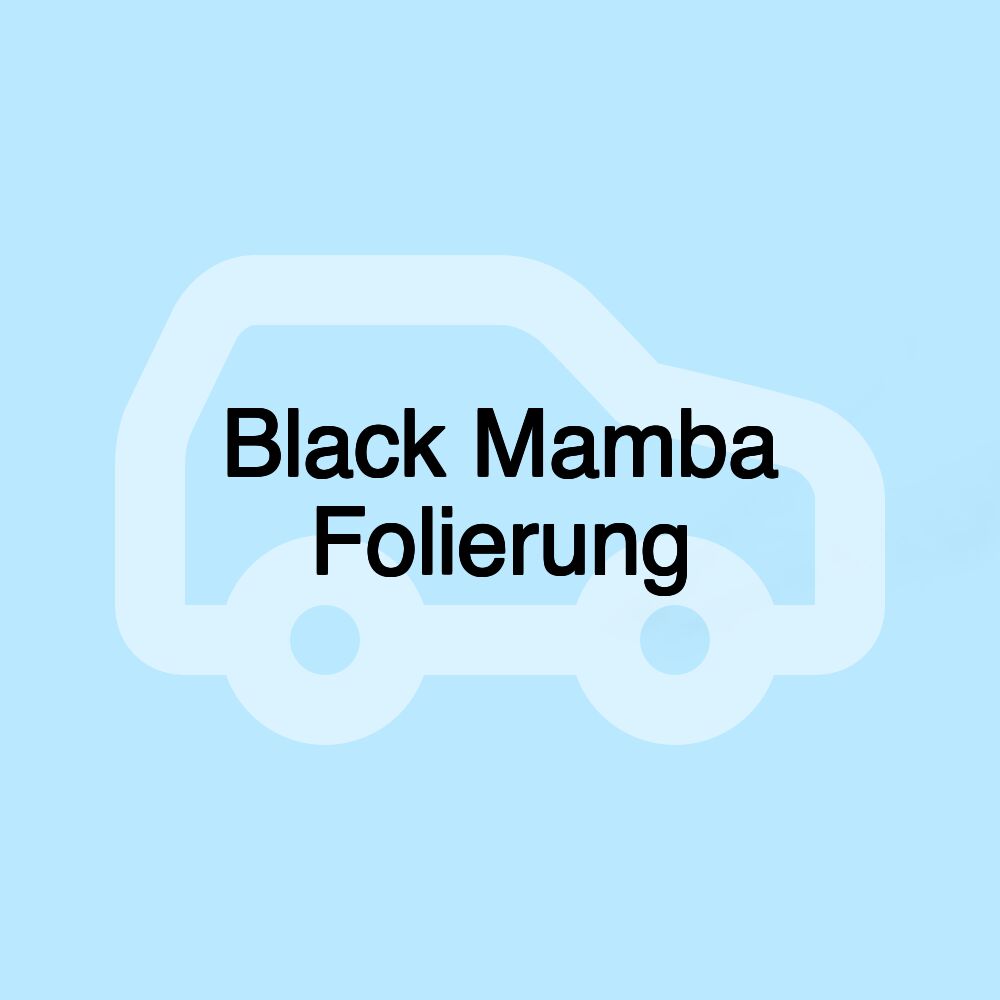 Black Mamba Folierung