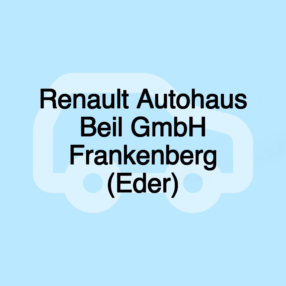 Renault Autohaus Beil GmbH Frankenberg (Eder)