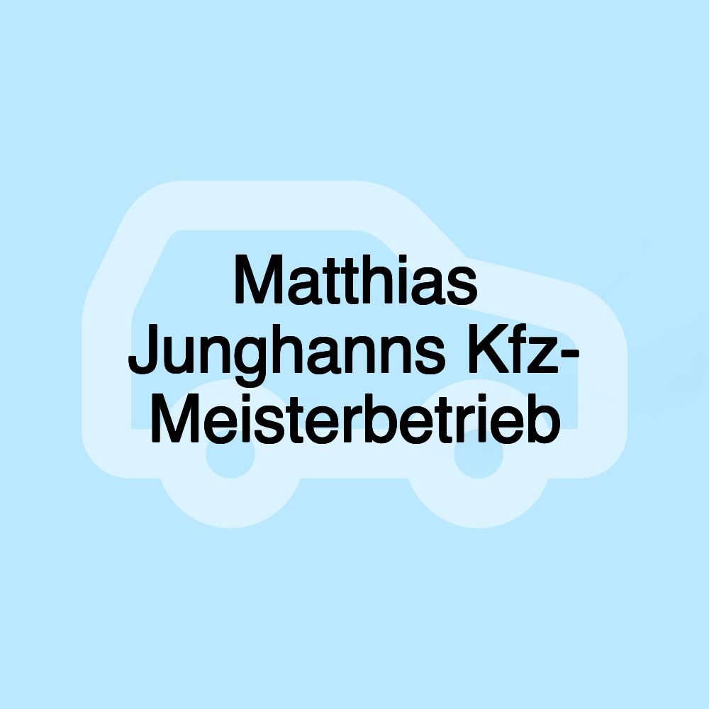 Matthias Junghanns Kfz- Meisterbetrieb