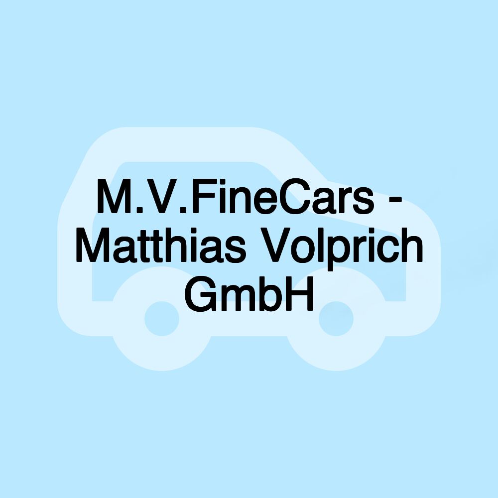 M.V.FineCars - Matthias Volprich GmbH