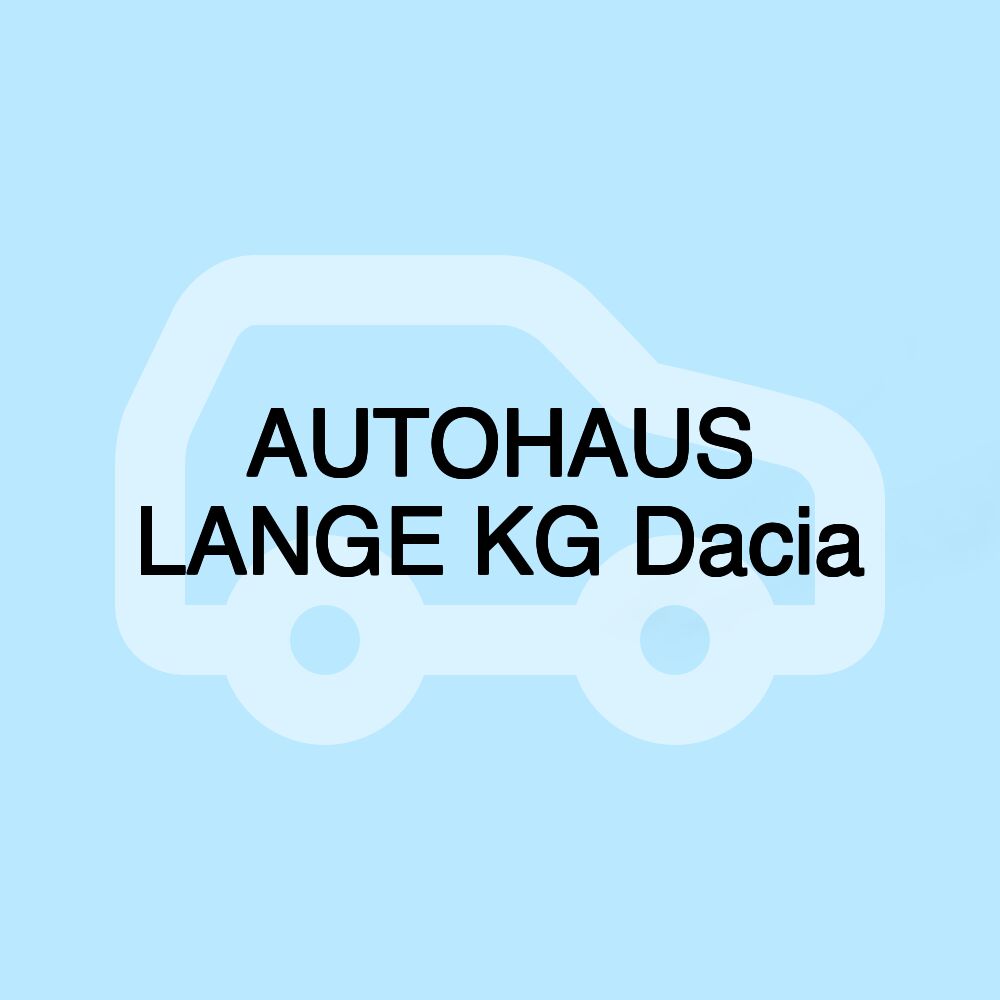 AUTOHAUS LANGE KG Dacia