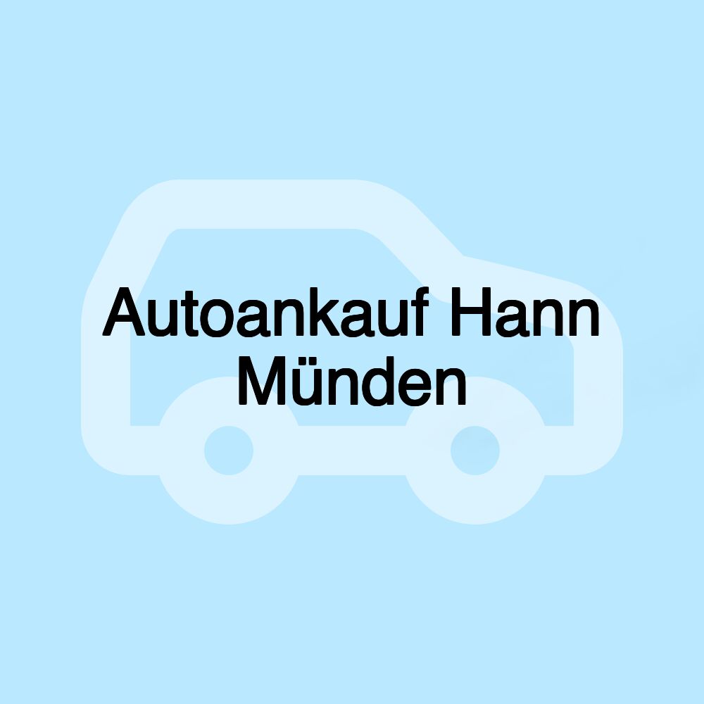 Autoankauf Hann Münden