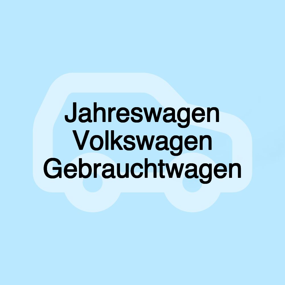 Jahreswagen Volkswagen Gebrauchtwagen